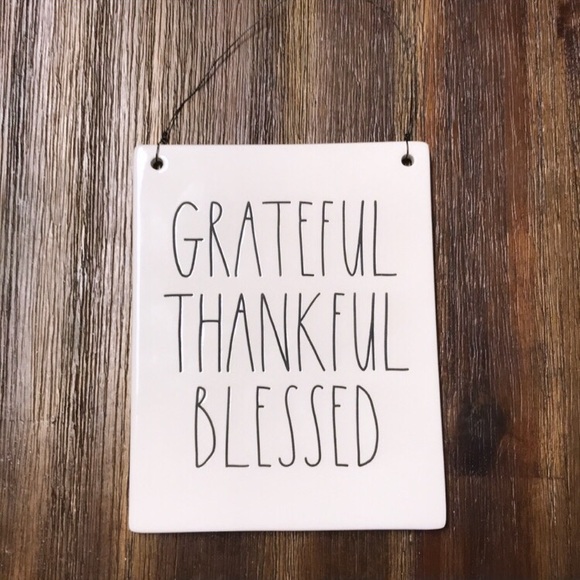 Rae Dunn Wall Art Grateful Thankful Blessed Sign Poshmark